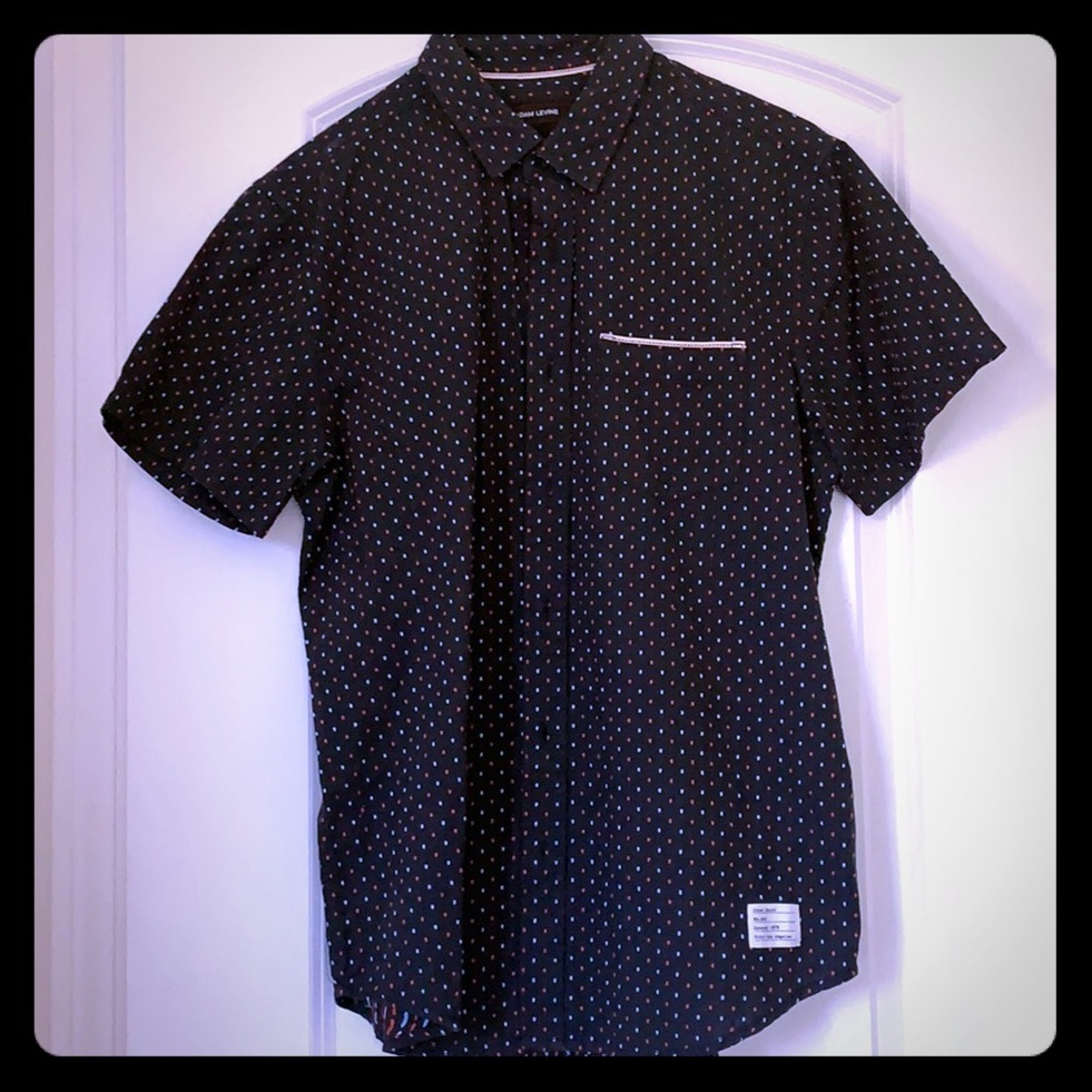 Adam Levine button up casual short sleeve shirt